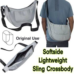 NEW Men's Softside Lightweight Sling Crossbody Bag - Original Use™ Gray